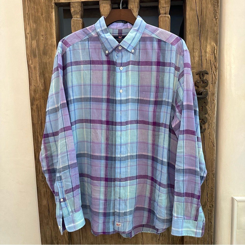 Vineyard Vines Long Sleeve Linen Shirt